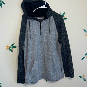 Men’s XL Sweatshirt 1/4 zip with hood and pocket